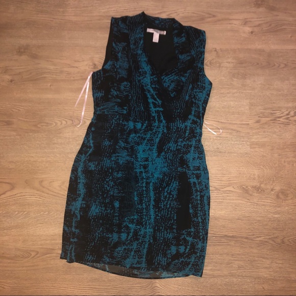 Forever 21 Contemporary Blue and Black Dress - Picture 1 of 7